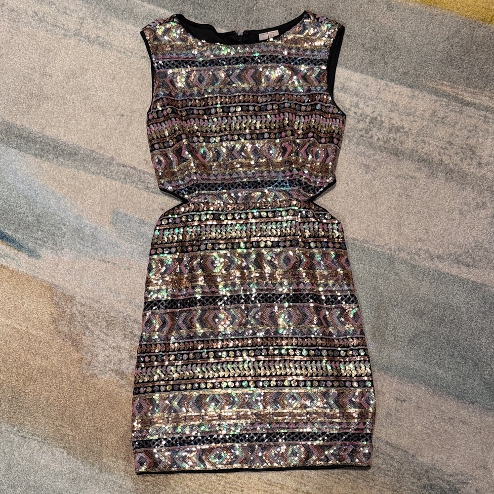 Forever 21 Multicolor Sequin Mini Dress